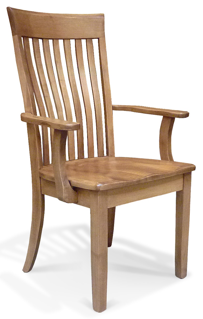 Trailway Portland Maple Slatted Back Arm Chair is available in the